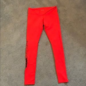 Red Pure Barre Leggings Size Large